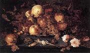 Balthasar van der Ast Still life with Dish of Fruit oil on canvas